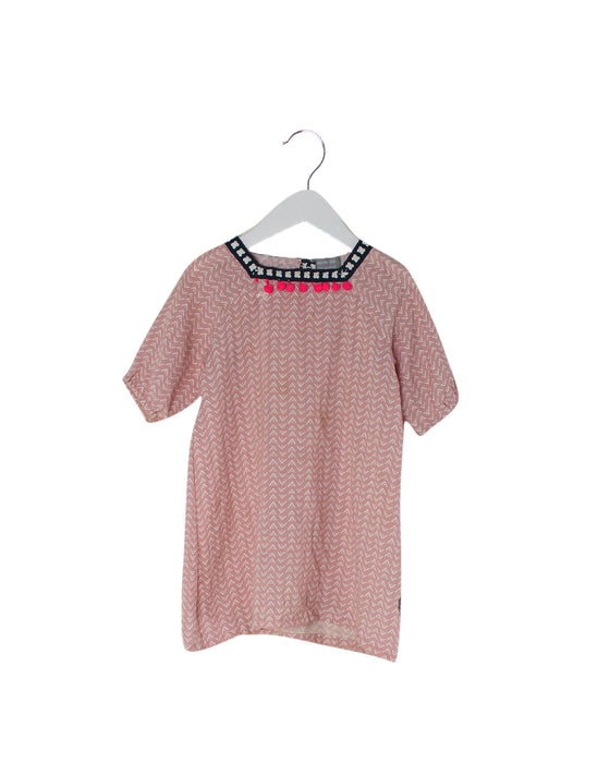 Pink Busy Bees Short Sleeve Dress 4T at Retykle