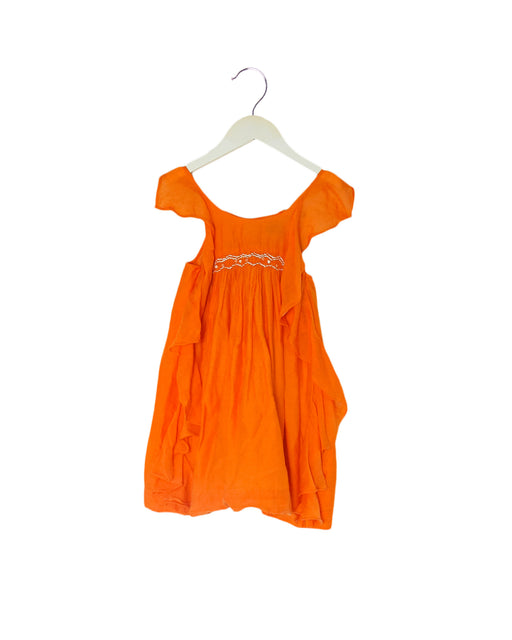 Orange Velveteen Sleeveless Dress 3T at Retykle