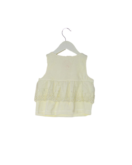 Ivory Chickeeduck Sleeveless Top 3-6M at Retykle