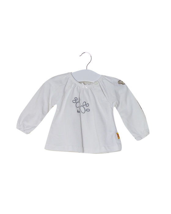 White Steiff Long Sleeve Top 2M at Retykle