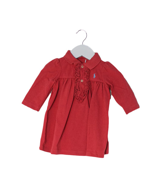 Red Ralph Lauren Long Sleeve Dress 2T at Retykle