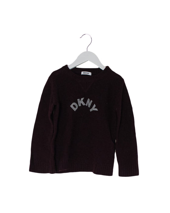 Burgundy DKNY Knit Sweater 4T (110cm) at Retykle