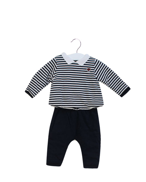 Navy Jacadi Padded Pants, Long Sleeve Top 6M at Retykle