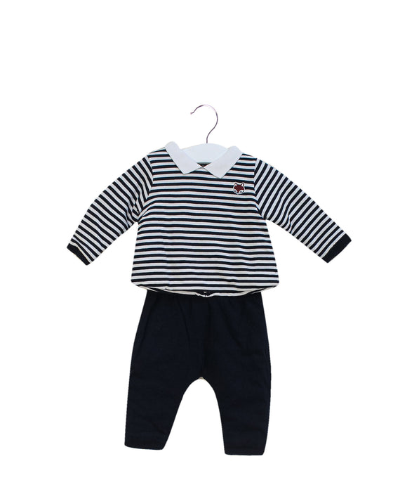 Navy Jacadi Padded Pants, Long Sleeve Top 6M at Retykle