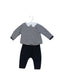 Navy Jacadi Padded Pants, Long Sleeve Top 6M at Retykle