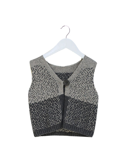 Grey The Bonnie Mob Sweater Vest 18-24M at Retykle