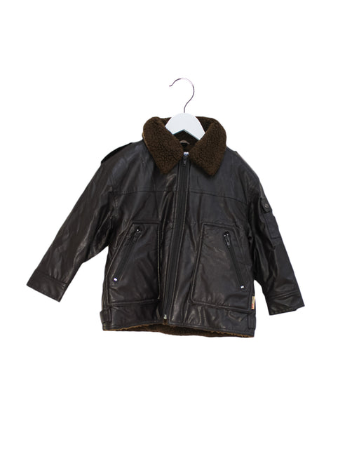 Brown Jacadi Leather Jacket 4T at Retykle