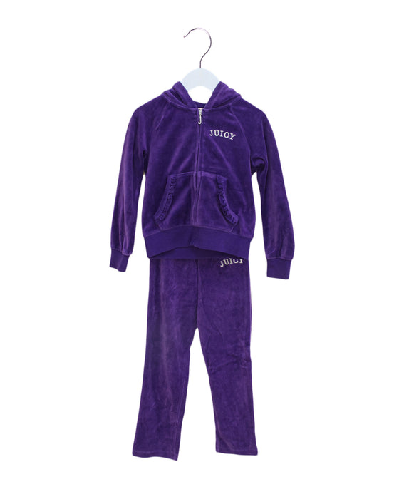 Purple Juicy Couture Sweatshirt and Sweatpants Set 4T at Retykle