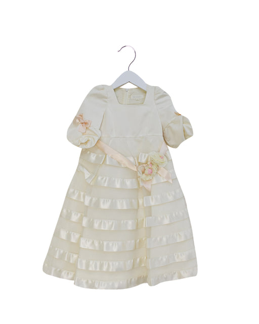 Ivory Nicholas & Bears Three Quarter Sleeve Dress 18M at Retykle