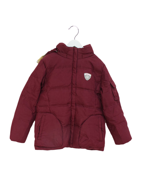Burgundy Roots Puffer Jacket 10Y (M) at Retykle