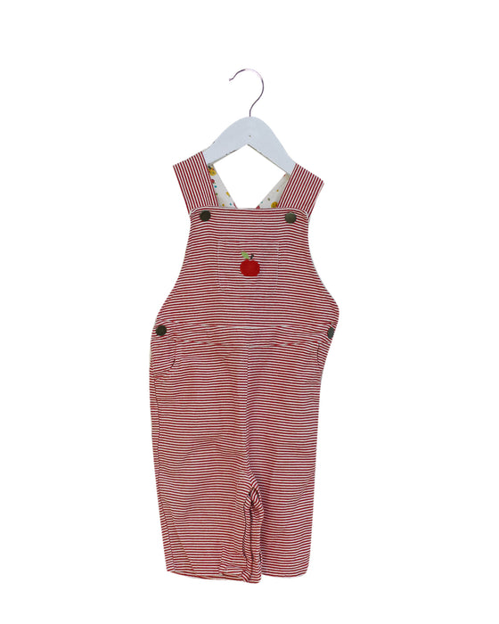 Red Little Green Radicals Overall Shorts 5T at Retykle