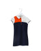A Navy Short Sleeve Dresses from Lacoste in size 6T for girl. (Front View)