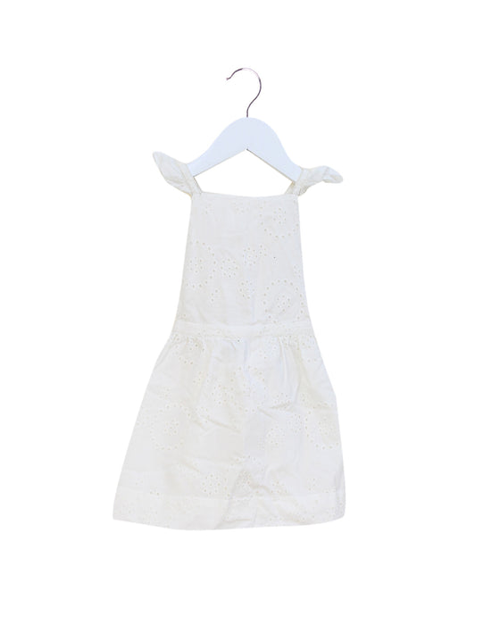 Ivory Velveteen Overall Dress 18M at Retykle