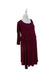 Burgundy Tiffany Rose Maternity Three Quarter Sleeve Dress XL (UK 16-18) at Retykle