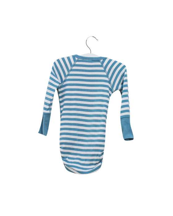 A Blue Long Sleeve Bodysuits from Polarn O. Pyret in size 0-3M for boy. (Back View)