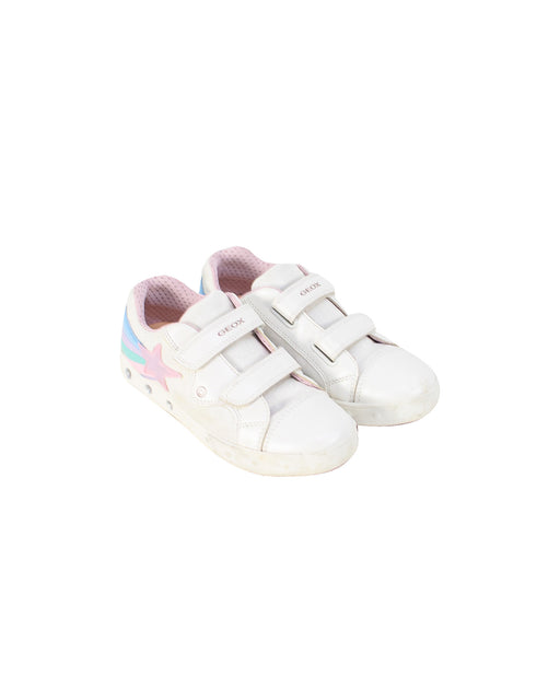 White Geox Light-Up Sneakers 8Y (EU33) at Retykle