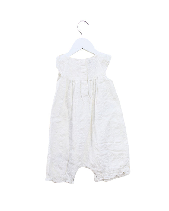 A White Sleeveless Bodysuits from Monsoon in size 12-18M for girl. (Back View)