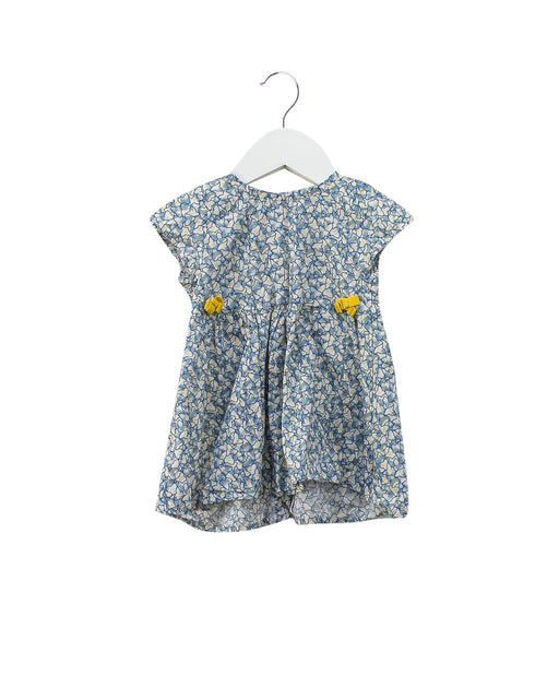 A Blue Short Sleeve Dresses from Absorba in size 3-6M for girl. (Front View)