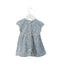 A Blue Short Sleeve Dresses from Absorba in size 3-6M for girl. (Back View)