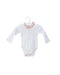 A White Long Sleeve Bodysuits from Cadet Rousselle in size 0-3M for girl. (Front View)