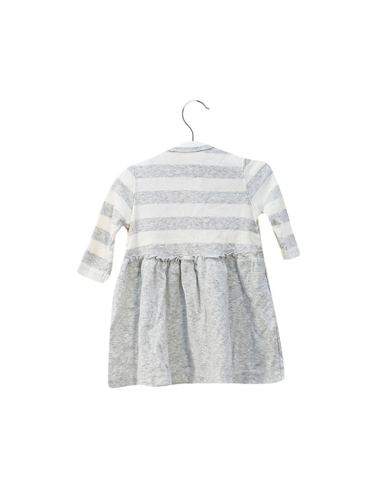 Grey Bonnie Baby Long Sleeve Dress 3-6M at Retykle