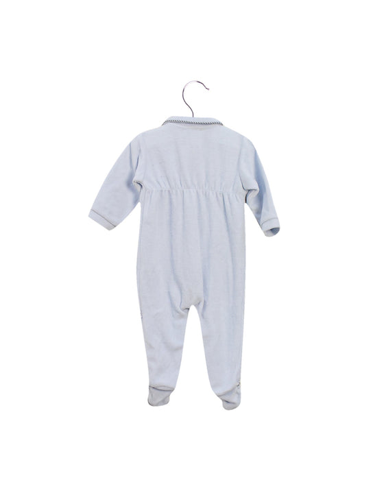 A Blue Onesies from Jacadi in size 3-6M for boy. (Back View)