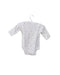 A White Long Sleeve Bodysuits from Purebaby in size 0-3M for girl. (Back View)