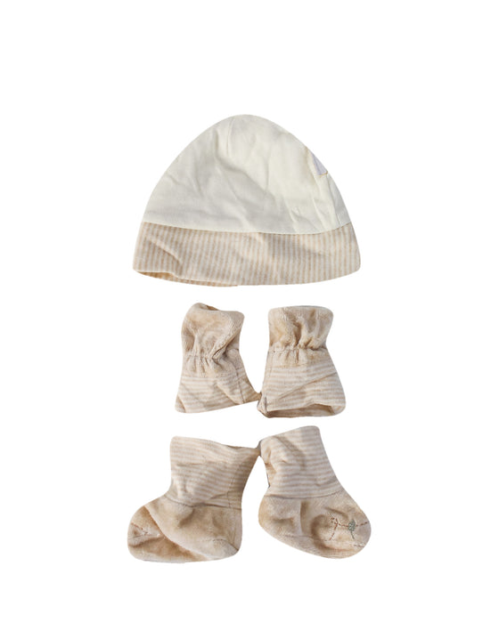 Natures Purest Mittens, Beanie & Booties 3-6M