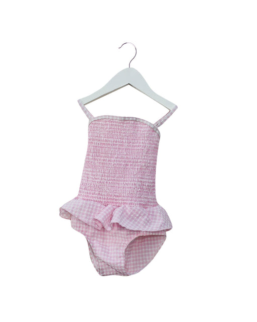 A Pink Sleeveless Bodysuits from Seed in size 18-24M for girl. (Front View)