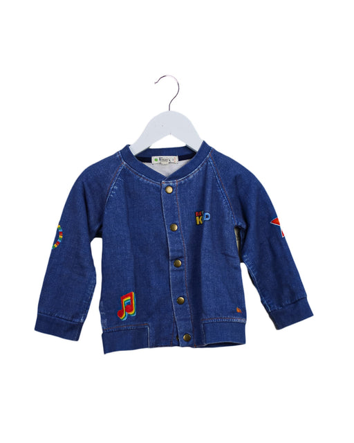 A Blue Lightweight Jackets from The Bonnie Mob in size 18-24M for boy. (Front View)