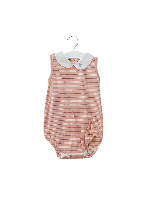 A Pink Sleeveless Bodysuits from Paula and Baby in size 3-6M for girl. (Front View)