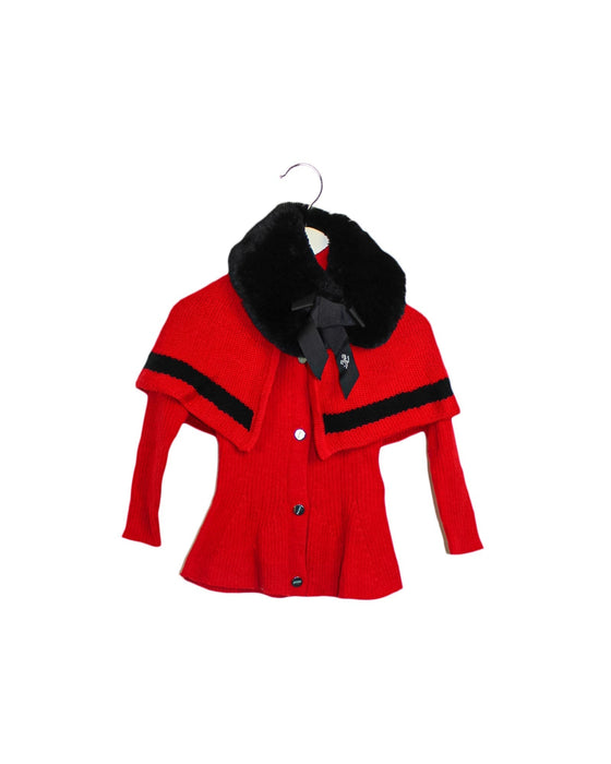 A Red Capes & Ponchos from Ferrari in size 2T for girl. (Front View)