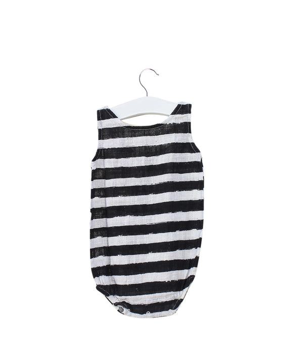 A Black Sleeveless Bodysuits from Noe & Zoe Berlin in size 3-6M for girl. (Back View)