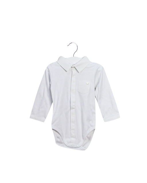 A White Long Sleeve Bodysuits from Dior in size 6-12M for boy. (Front View)