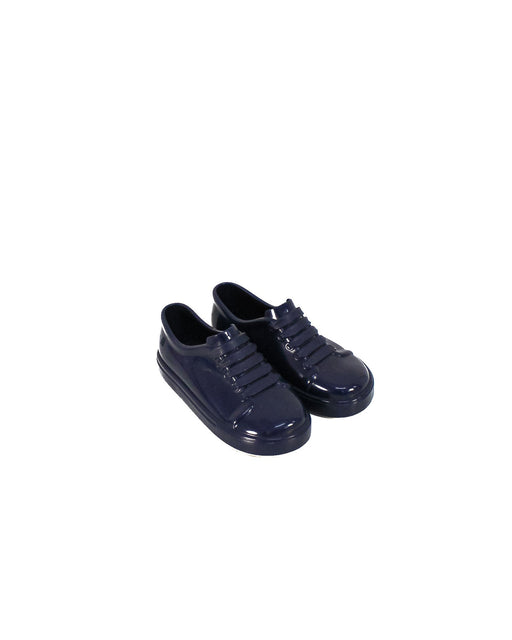 A Navy Slip Ons from Mini Melissa in size EU27 for boy. (Front View)