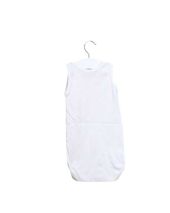 A White Sleeveless Bodysuits from Petit Bateau in size 3-6M for neutral. (Back View)