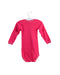 A Pink Long Sleeve Bodysuits from Petit Bateau in size 3-6M for girl. (Back View)