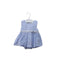 A Blue Sleeveless Bodysuits from Chickeeduck in size 0-3M for girl. (Front View)