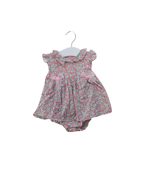A Pink Sleeveless Bodysuits from Chickeeduck in size 0-3M for girl. (Front View)