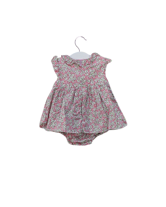 A Pink Sleeveless Bodysuits from Chickeeduck in size 0-3M for girl. (Back View)