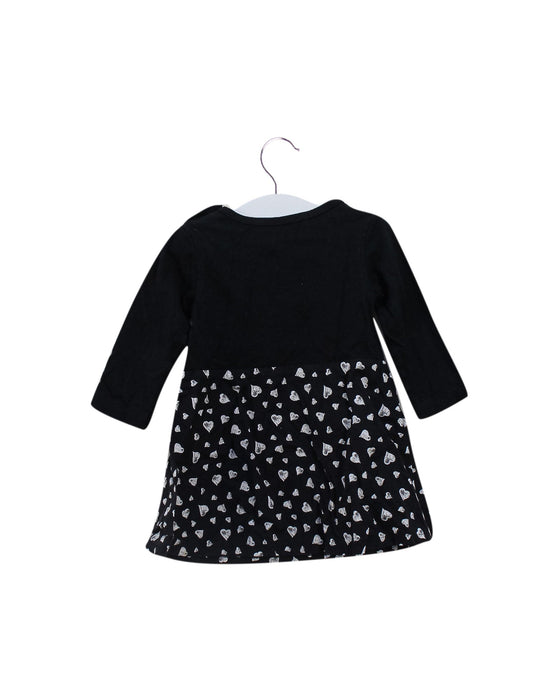 A Black Long Sleeve Dresses from Agnes b. in size 6-12M for girl. (Back View)