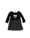 A Black Long Sleeve Dresses from Agnes b. in size 6-12M for girl. (Front View)