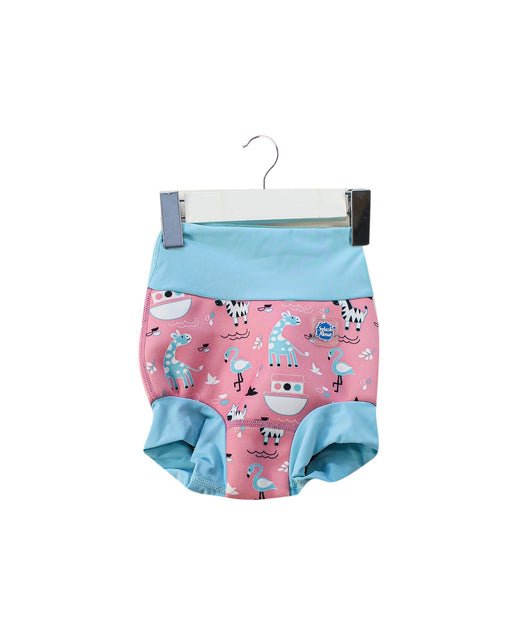 A Pink Swim Diapers from Splash About in size 12-18M for girl. (Front View)