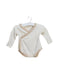 A Ivory Long Sleeve Bodysuits from Natures Purest in size 0-3M for girl. (Front View)