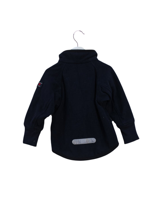 A Navy Lightweight Jackets from Polarn O. Pyret in size 6-12M for girl. (Back View)