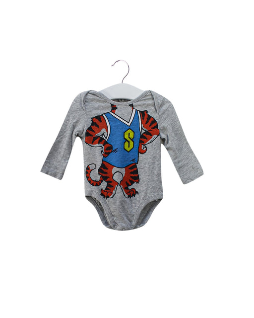 A Grey Long Sleeve Bodysuits from Stella McCartney in size 3-6M for girl. (Front View)