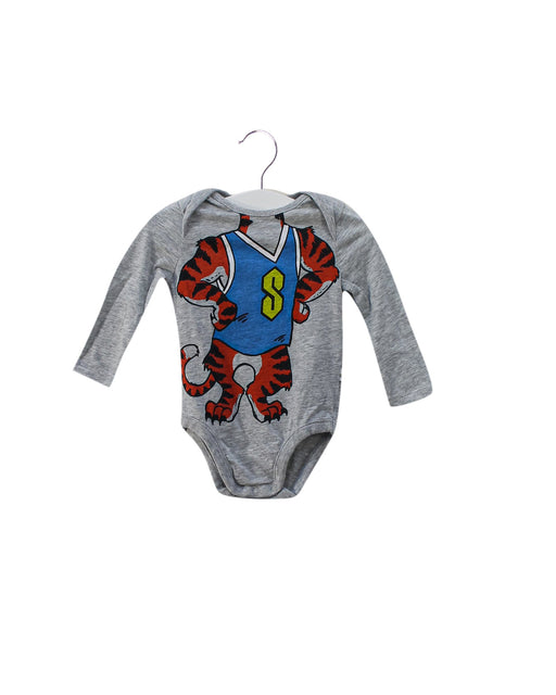 A Grey Long Sleeve Bodysuits from Stella McCartney in size 3-6M for girl. (Front View)