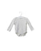 A White Long Sleeve Bodysuits from The Little White Company in size 0-3M for girl. (Front View)
