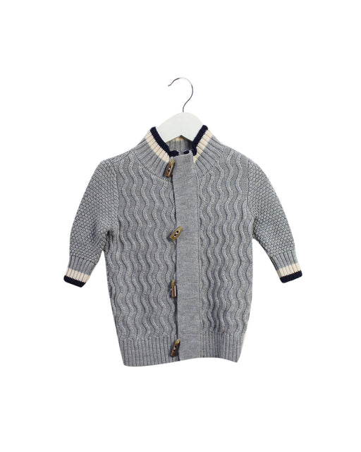 A Grey Lightweight Jackets from Nicholas & Bears in size 6-12M for boy. (Front View)