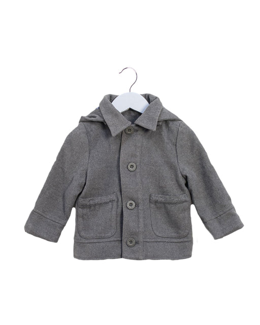 A Grey Lightweight Jackets from Chickeeduck in size 18-24M for boy. (Front View)